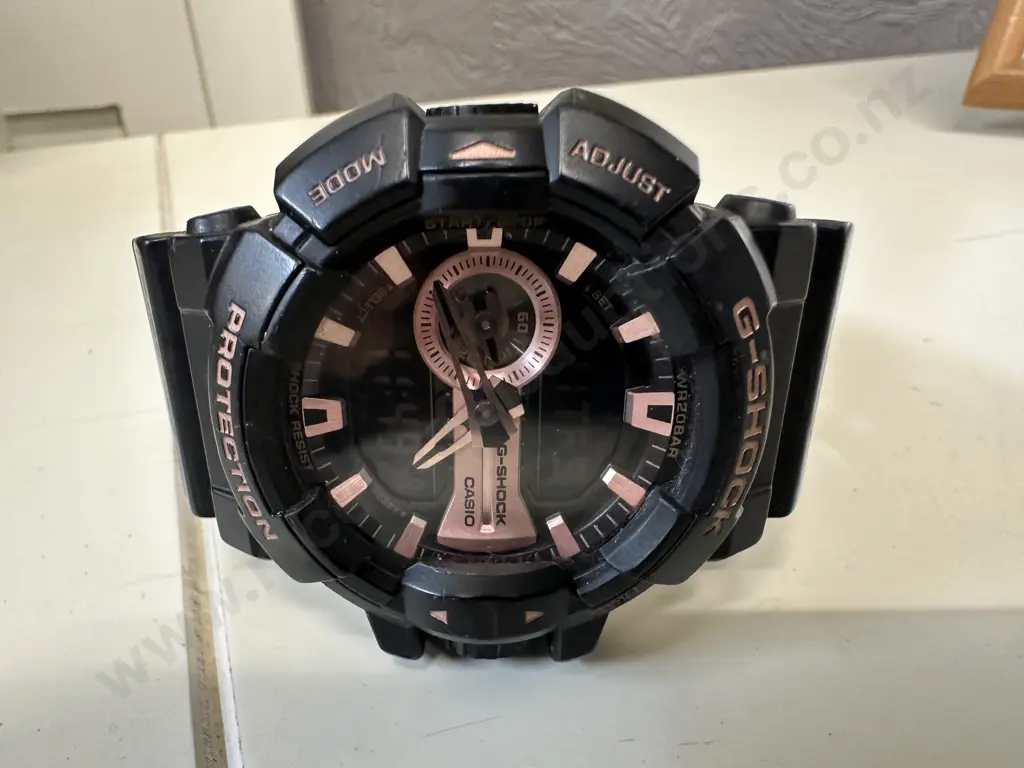 Casio Men's G-SHOCK GA-400GB Analogue-Digital Watch In  Black & Rose Gold Image 1++